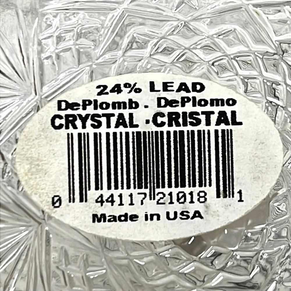 Vintage Essex Lead Crystal Coaster Set of 3